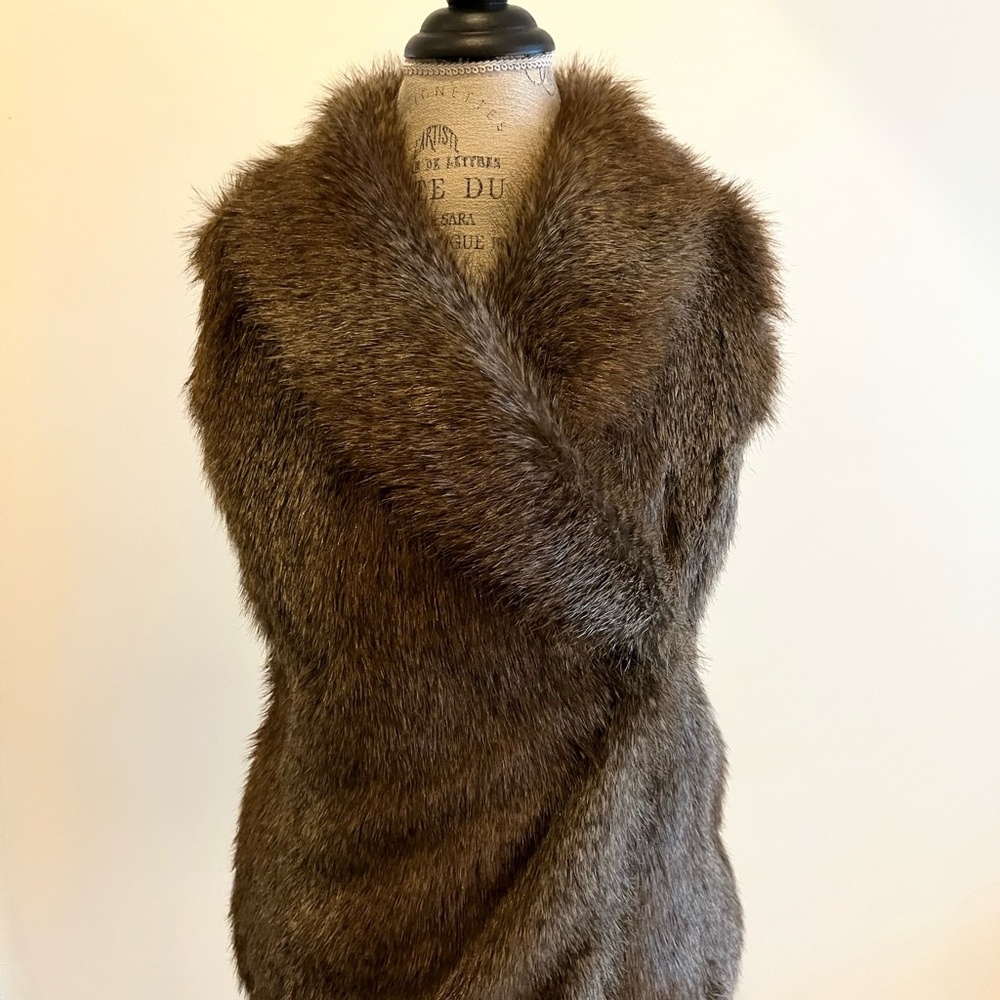 The Savile Row Company London Faux Fur Vest